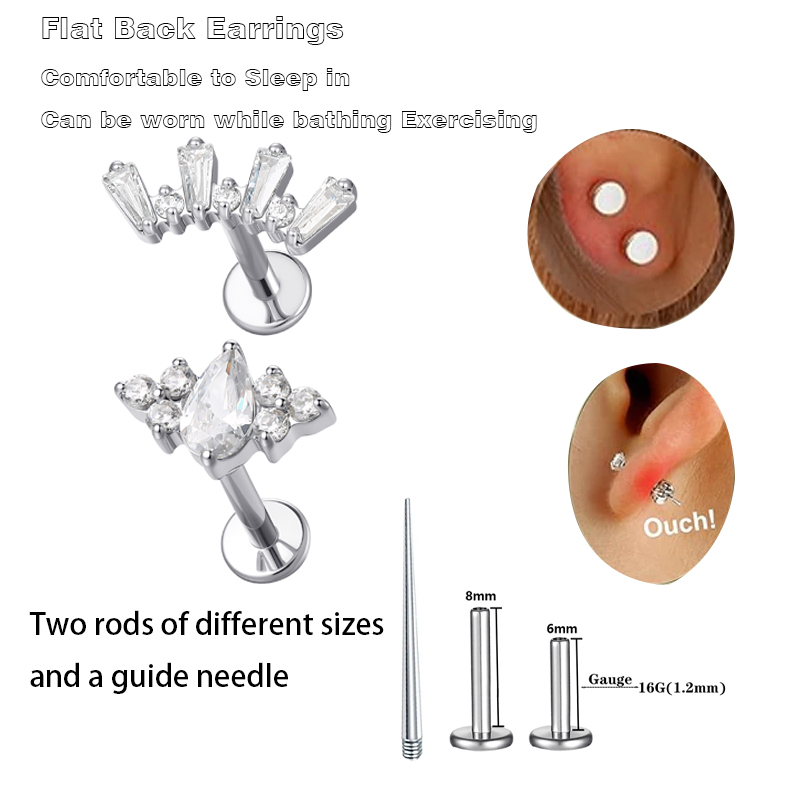 Conch Earring Hoop - 1 Pcs Perhiasan Tindik Helix Titanium