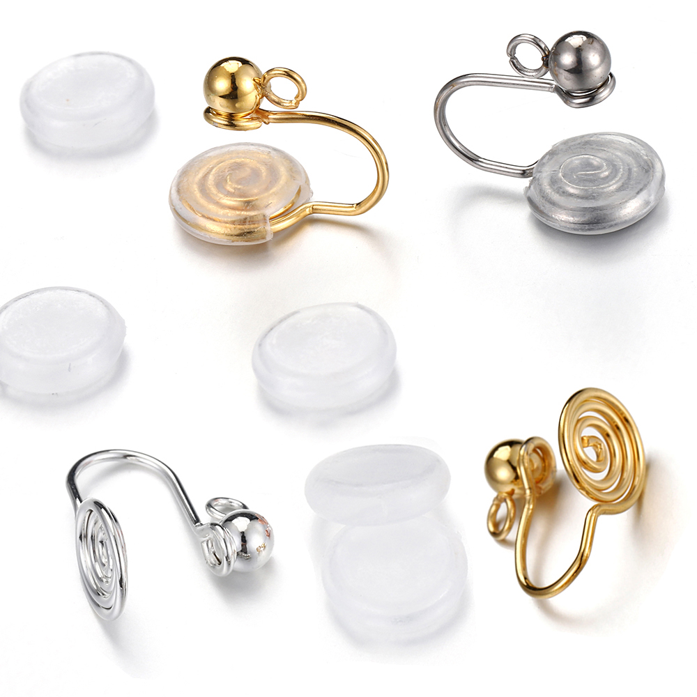 Body Jewelry - 10 pcs Penjepit Telinga Baja Anti