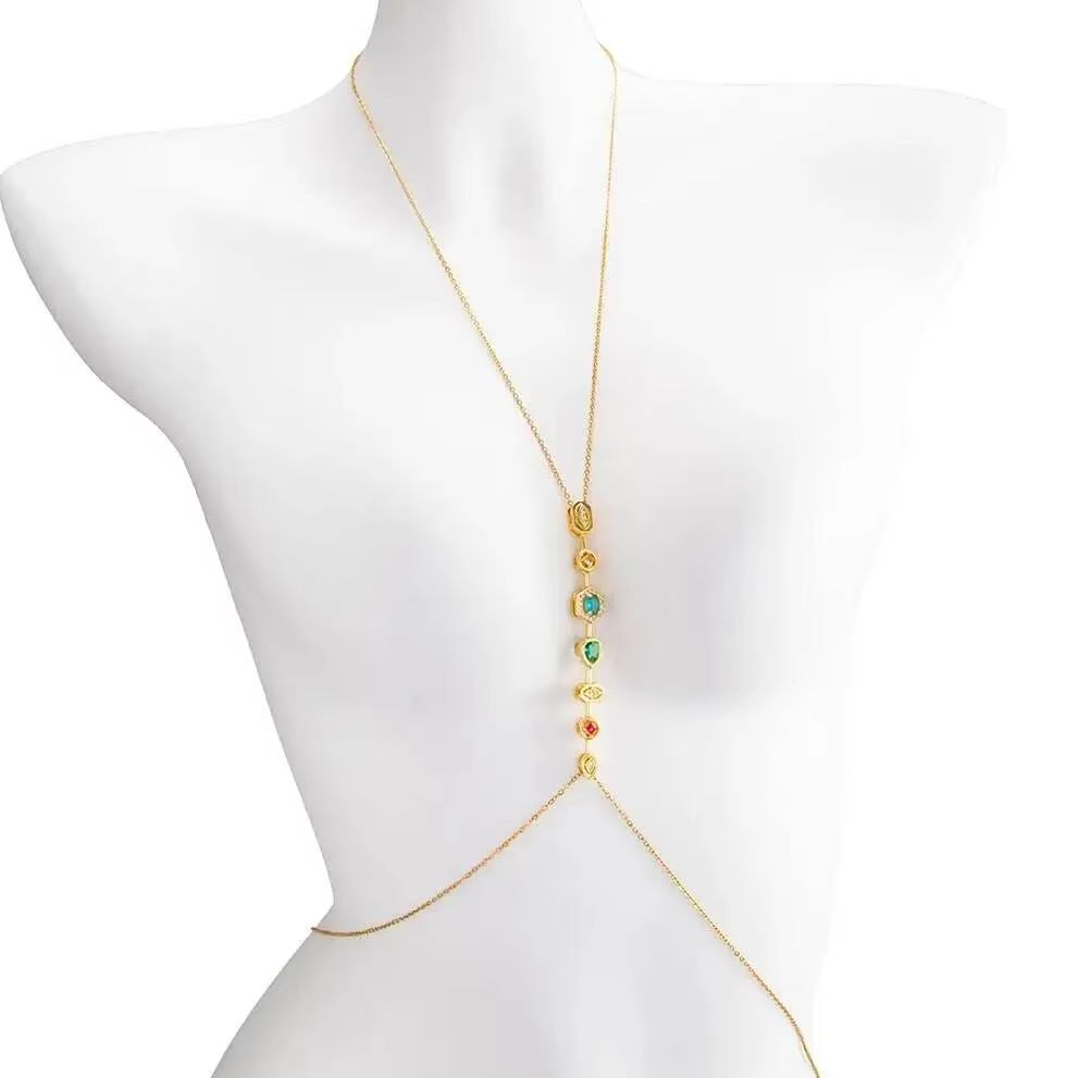 Body Jewelry - PuRui Rantai Dada Baja Tahan Karat