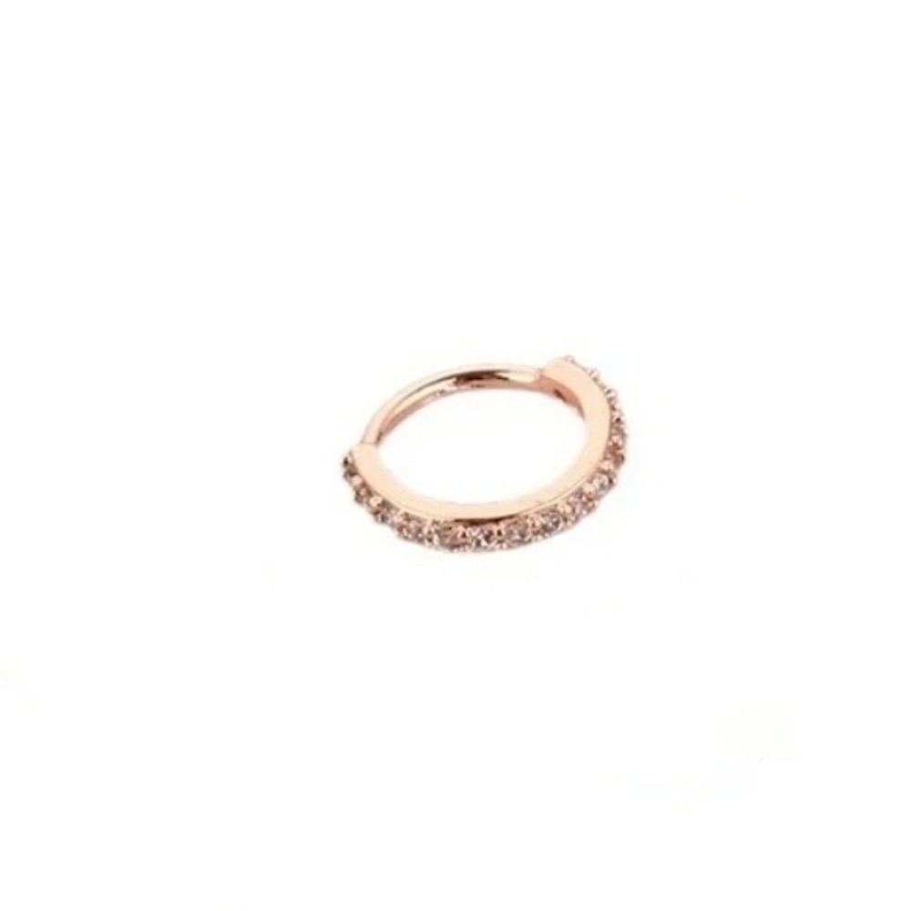Body Jewelry Europe - Cincin Hidung Zirkon Kubik Bulat Gaya
