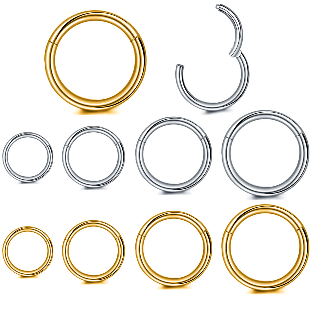 Conch Earring Hoop - 316L bedah baja Clicker segmen cincin