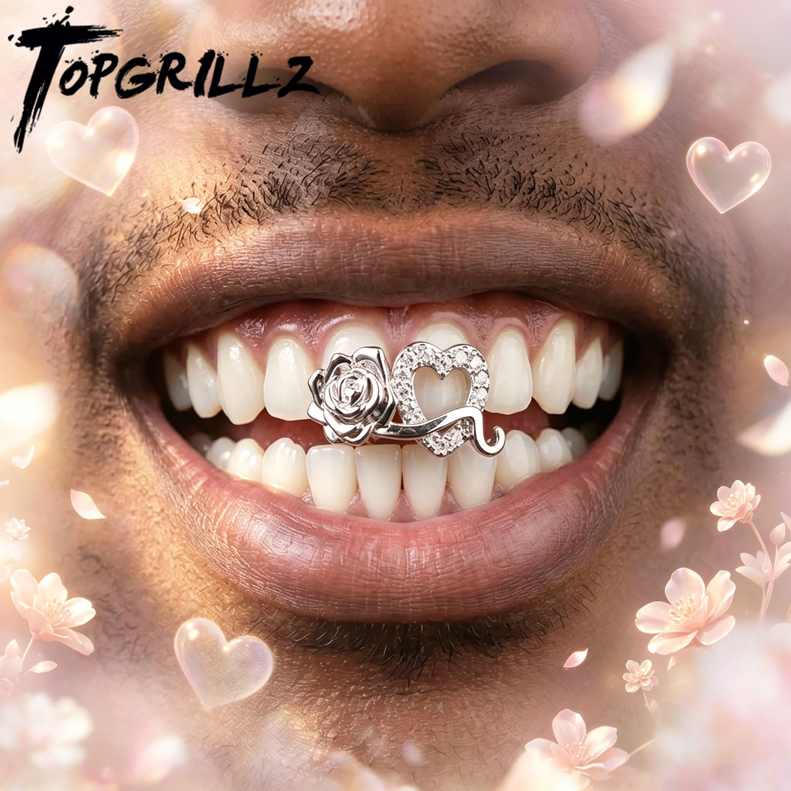 Body Jewelry Men - TOPGRILLZ Grillz Gigi Romantis Zirkon Berbentuk