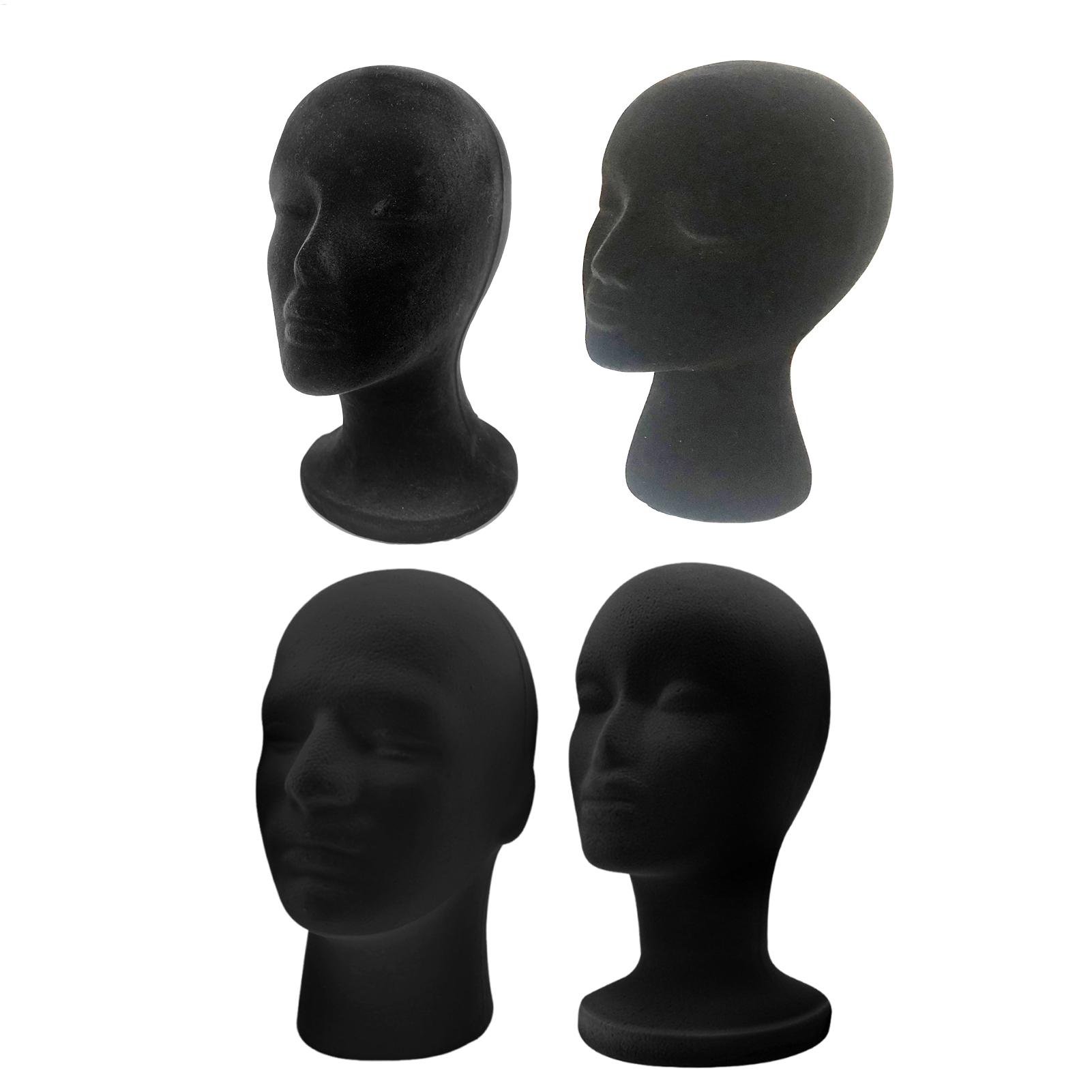 Body Jewelry Display Ideas - Kepala Manekin Hitam Busa Beludru Manekin