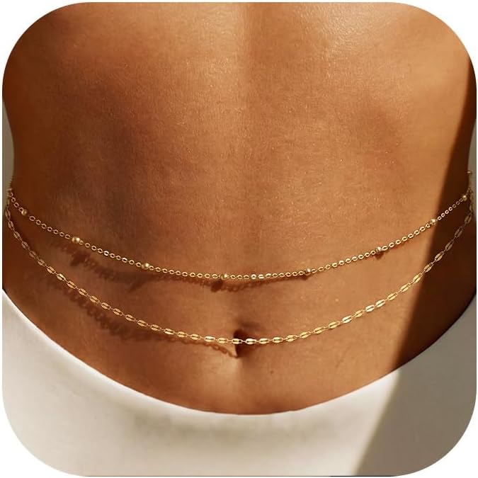 Body Jewelry For Sale - Rantai Pinggang Lapis Emas 14K untuk