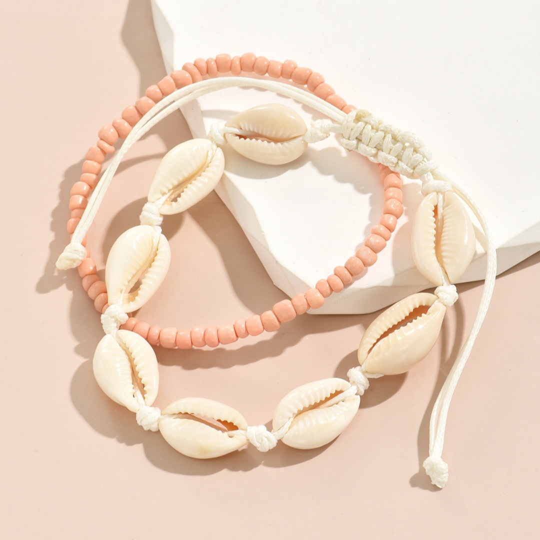 2 Buah Gelang Kerang Alami Boh - Body Jewelry Leg Chain ulasan dan harga