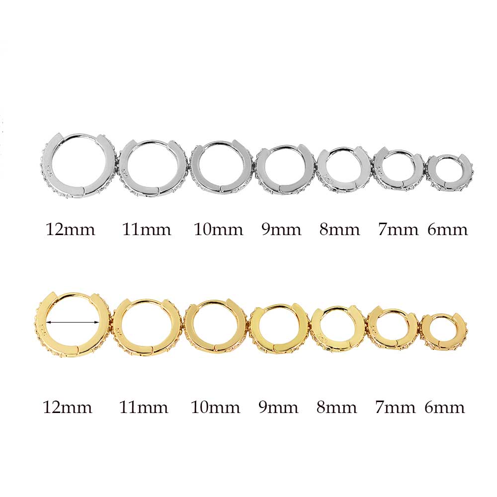 Pelangi CZ Huggies Anting-Anti - Conch Earring Hoop ulasan dan harga