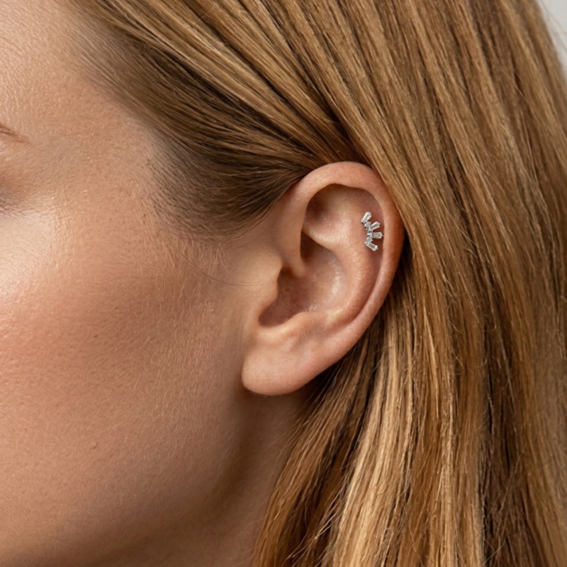 1 Pcs Perhiasan Tindik Helix T - Conch Earring Hoop ulasan dan harga