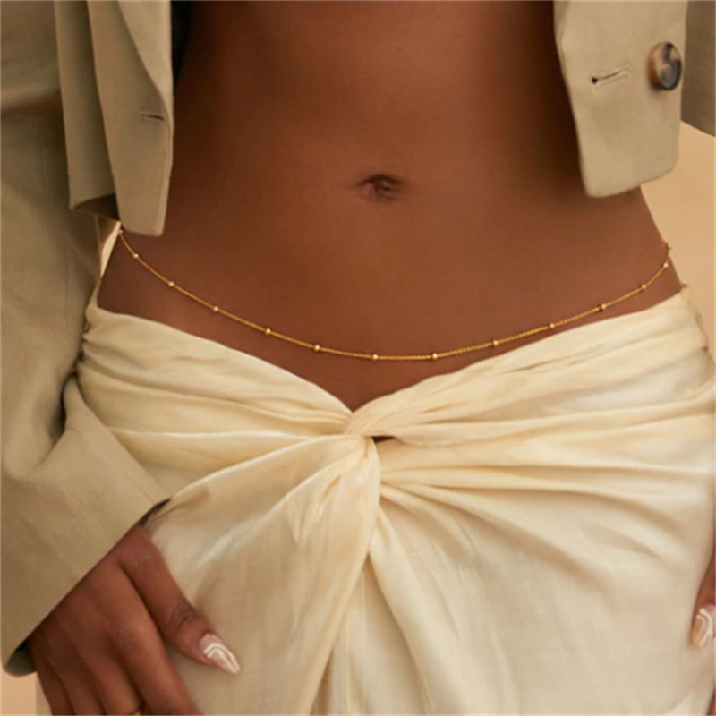 Rantai perut manik-manik seder - Body Jewelry For Women ulasan dan harga