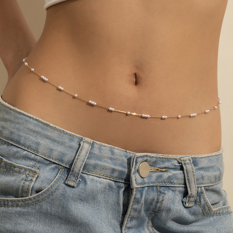 Rantai Pinggang Mutiara Millet - Body Jewelry Chain ulasan dan harga