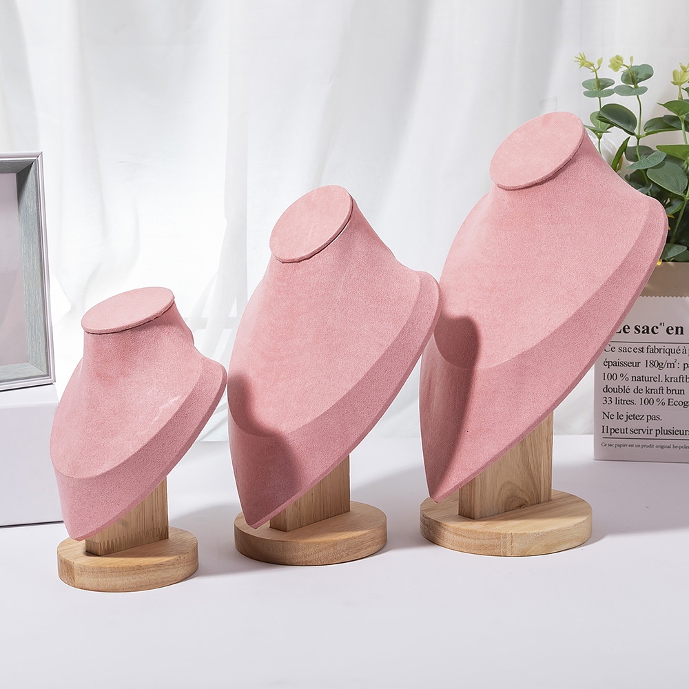 Manekin kayu untuk kalung tamp - Body Jewelry Display Ideas ulasan dan harga