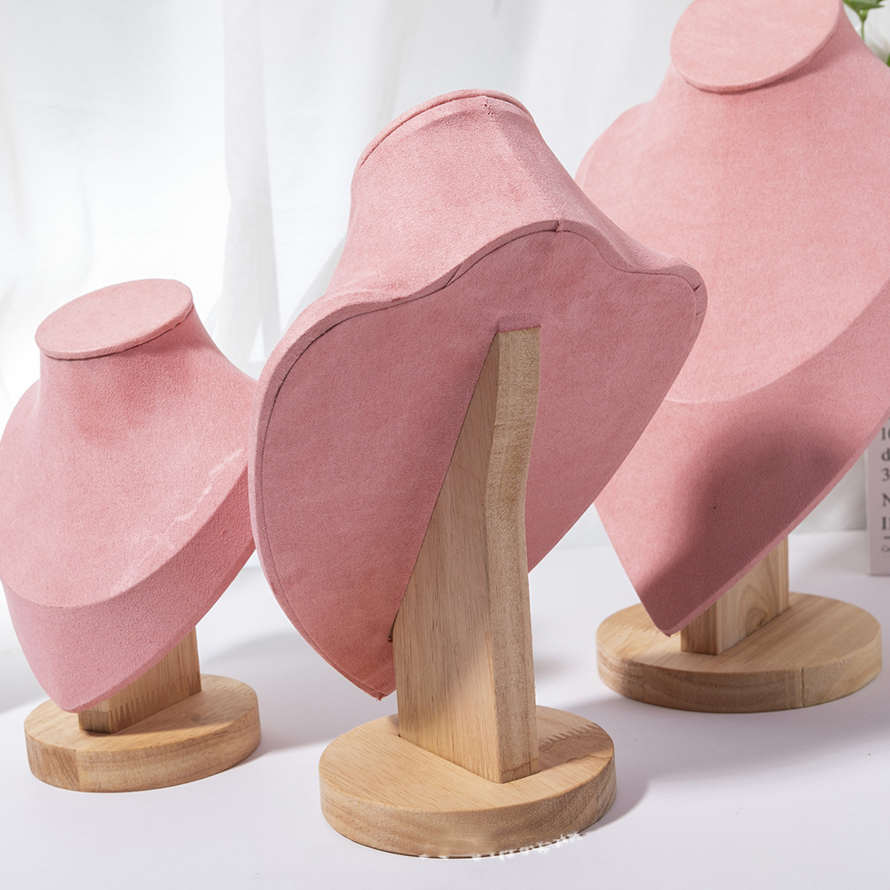 Manekin kayu untuk kalung tamp - Body Jewelry Display Ideas ulasan dan harga