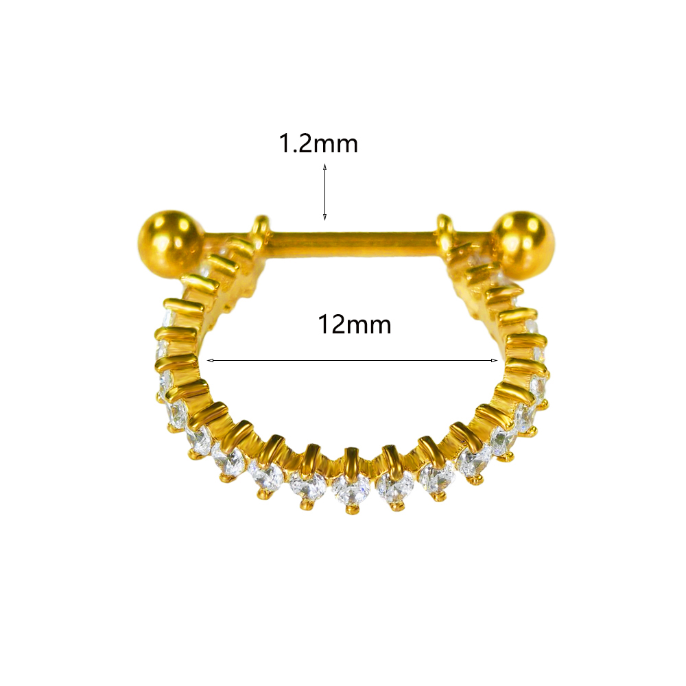 100% 316L anting lingkaran Baj - Conch Earring Hoop ulasan dan harga