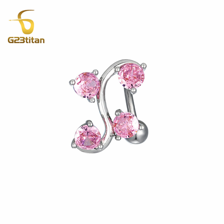Cincin Pusar Lengkung Baja Tah - Body Jewelry Shop ulasan dan harga