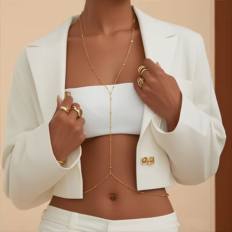 Rantai Manik-manik Sederhana G - Body Jewelry For Women ulasan dan harga