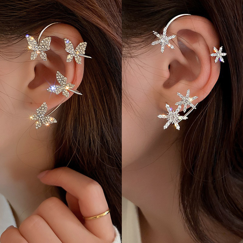 Anting-anting klip kupu-kupu b - Conch Earring Hoop ulasan dan harga