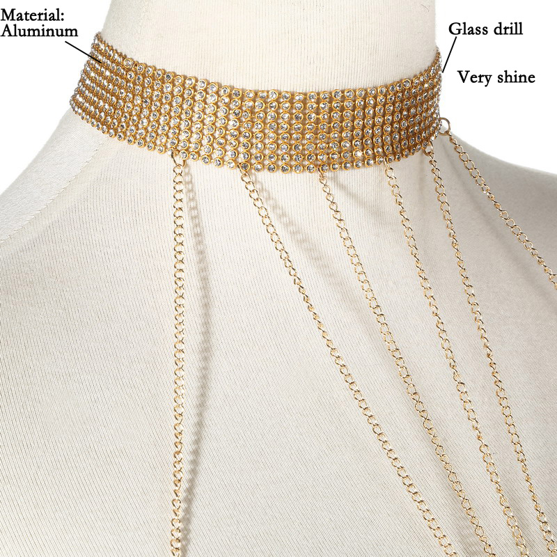 Warna Emas Tubuh Rantai Wanita - Body Jewelry For Women ulasan dan harga
