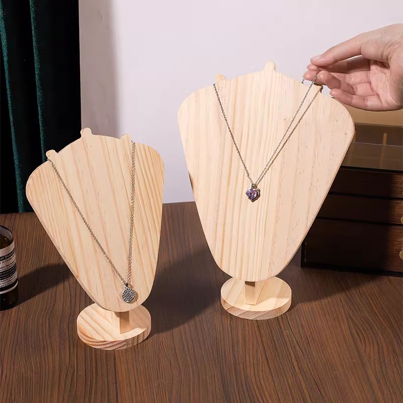 Stands Perhiasan Kalung Kayu,  - Body Jewelry Display Ideas ulasan dan harga