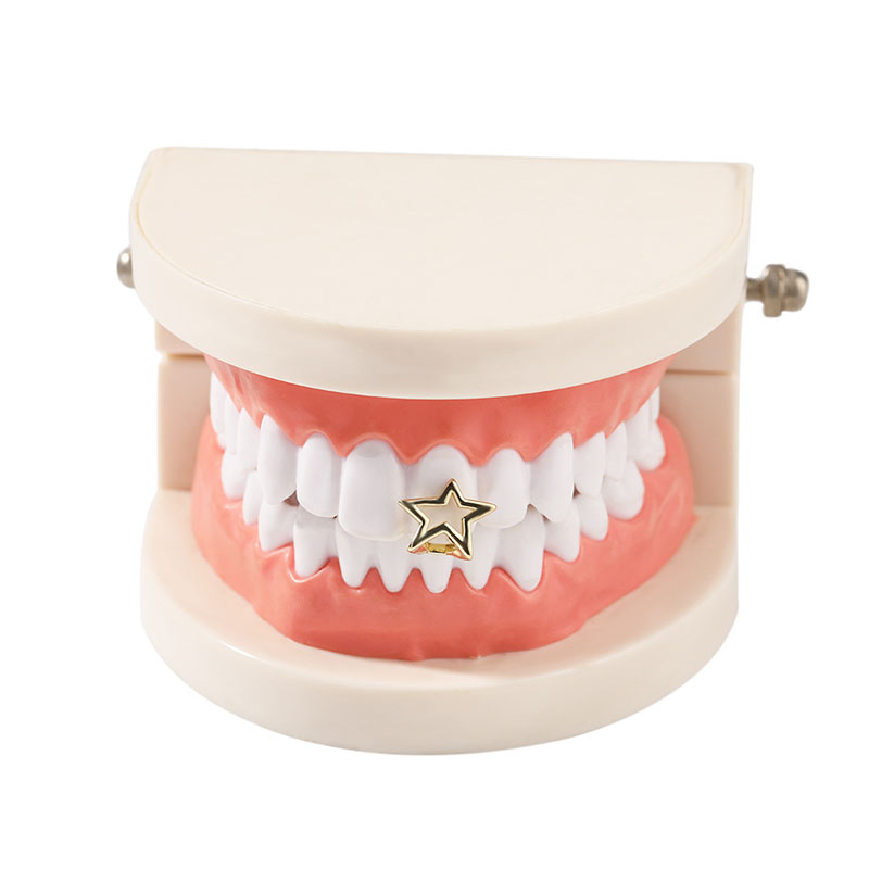 Halloween topi gigi bintang Pe - Body Jewelry Men ulasan dan harga