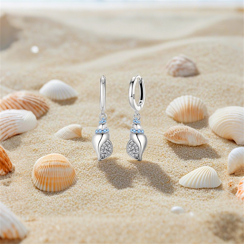 Anting Wanita Perak Sterling 9 - Conch Earring Hoop ulasan dan harga