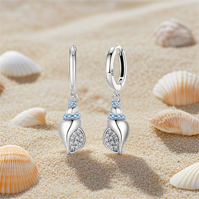 Anting Wanita Perak Sterling 9 - Conch Earring Hoop ulasan dan harga