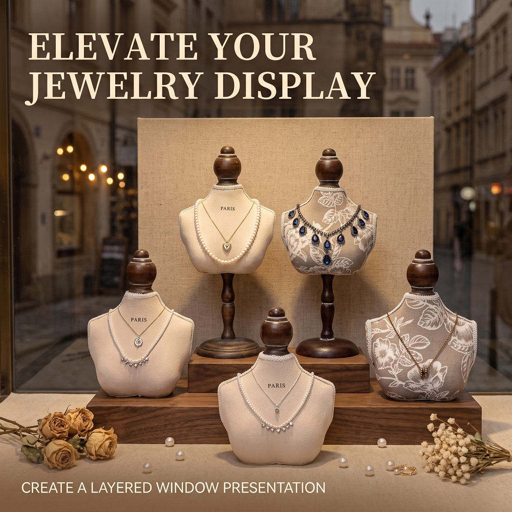 Stand pajangan kalung kayu vin - Body Jewelry Display Ideas ulasan dan harga