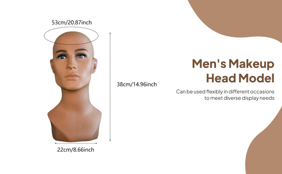 Kepala Manekin Pria Kepala Man - Body Jewelry Display Ideas ulasan dan harga