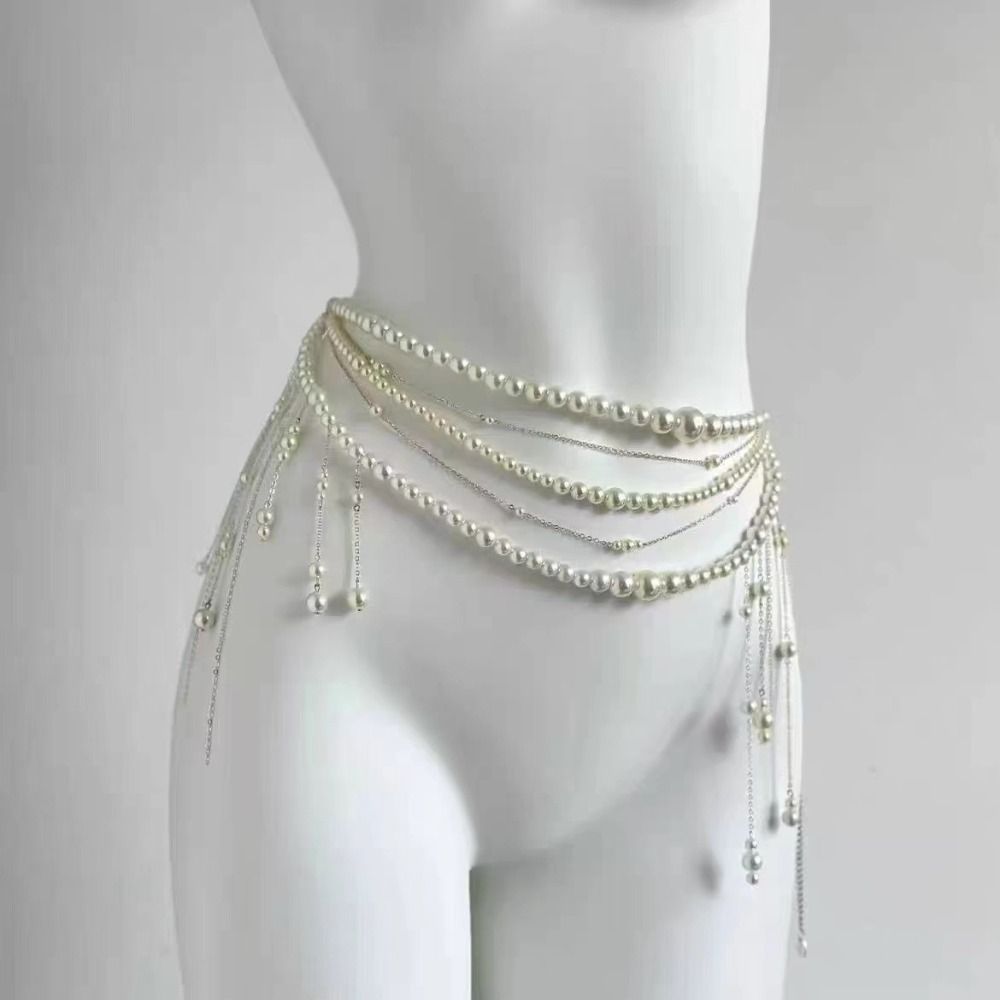 Rantai Pinggang Mutiara Elegan - Body Jewelry For Sale ulasan dan harga