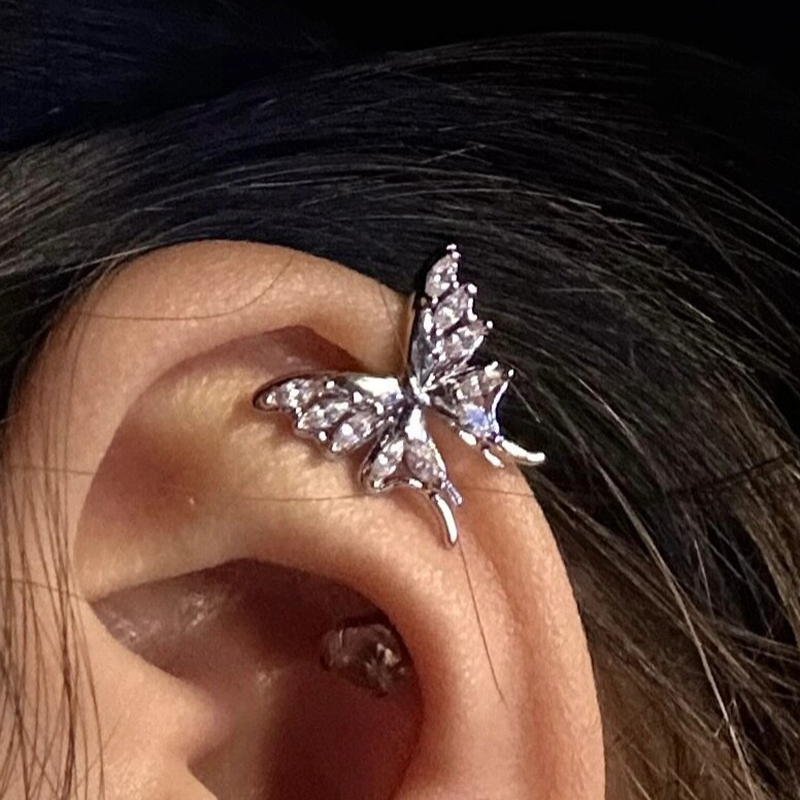 Klip telinga kupu-kupu warna e - Conch Earring Hoop ulasan dan harga